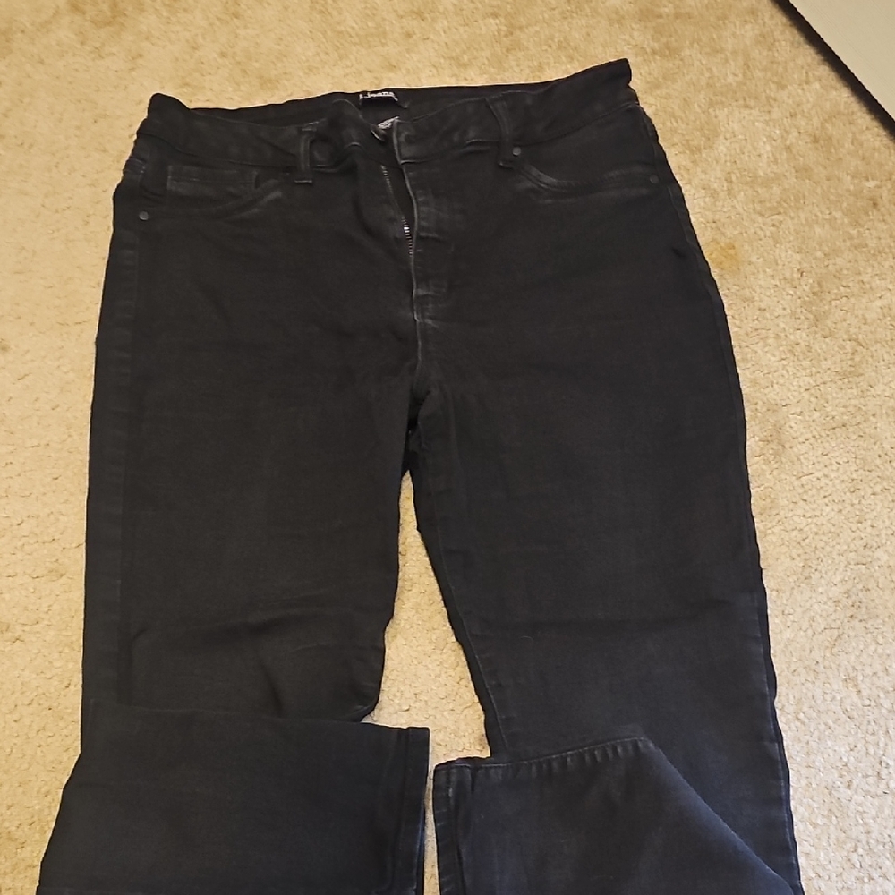 d. jeans Women's Classic Black Straight Leg Jeans